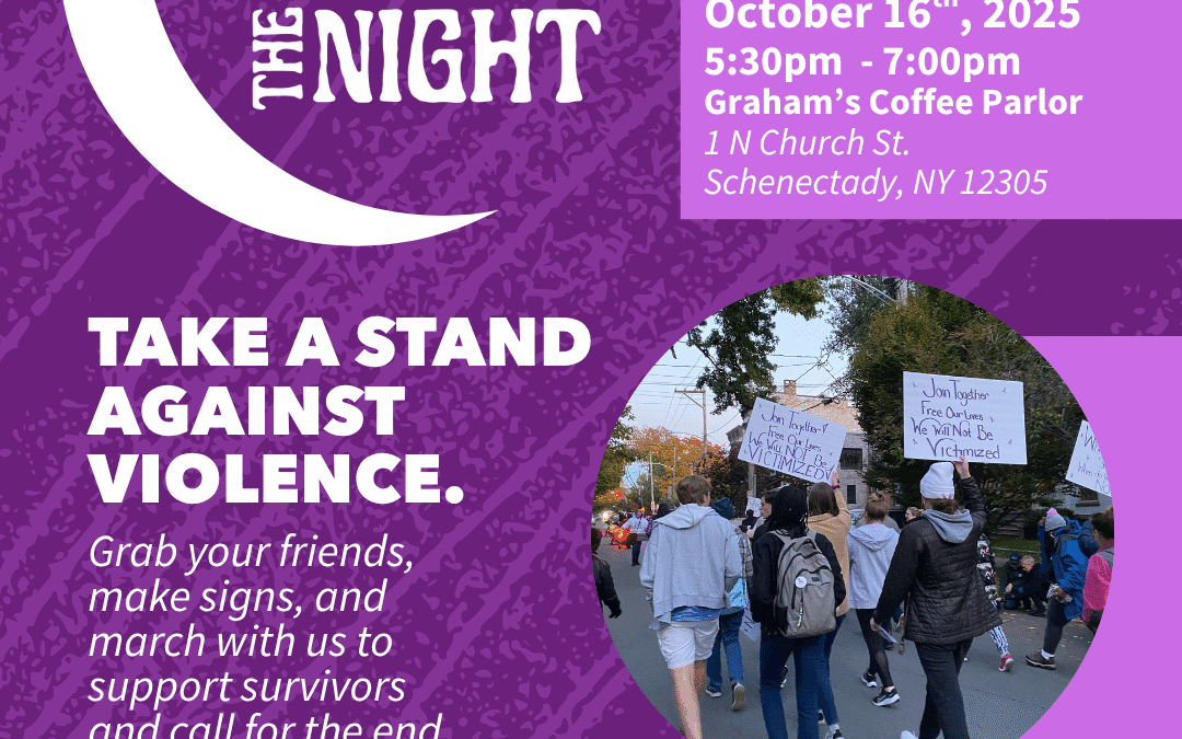 Take Back the Night March at Grahams Coffee Parlor