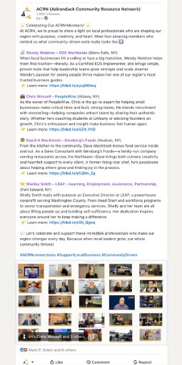 Weekly Featured ACRN Members-v2 website and socials - This week's Featured People